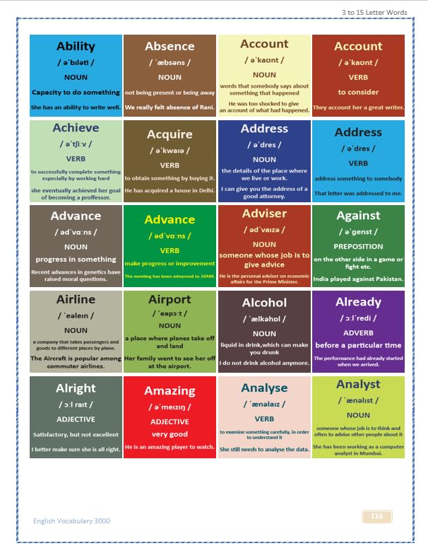 English Vocabulary 3000 [Colour]